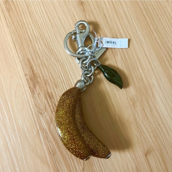 Coach Glitter Banana Bag Charm #CR433 - Picture 2 of 3